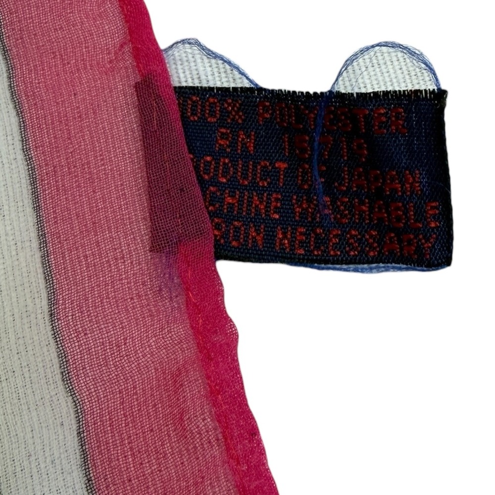 Womens Multicolor Golf Motif Scarf Polyester Lightweight Wrap Flaws - Picture 9 of 9